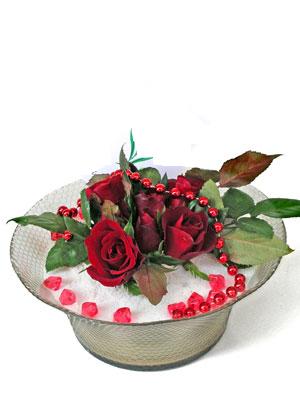 Balgat Ankara online çiçek gönderme sipariş  EN ÇOK Sevenlere 7 adet kirmizi gül mika yada cam tanzim