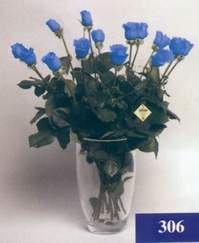  Balgat Ankara çiçek online çiçek siparişi  mika vazo yada cam Vazoda 11 adet mavi güller