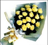 sari güllerden sade buket  Ankara çiçekçiler hediye çiçek yolla 