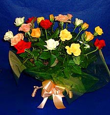  Balgat Ankara uluslararası çiçek gönderme  13 adet karisik renkli güller