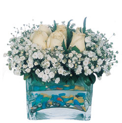  Ankara Balgat online internetten çiçek siparişi  mika yada cam içerisinde 7 adet beyaz gül