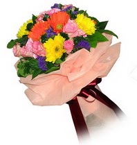 Ankara Balgat online internetten çiçek siparişi  Karisik mevsim çiçeklerinden demet