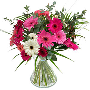 15 adet gerbera ve vazo çiçek tanzimi  Balgat online çiçek siparişi vermek 