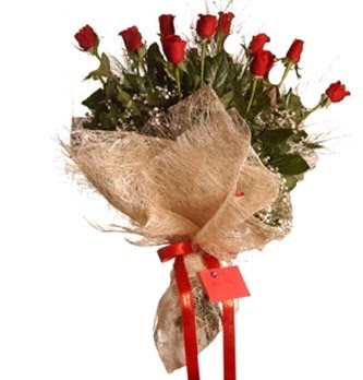  Ankara çiçek servisi , çiçekçi adresleri  10 adet kırmızı gülden görsel buket