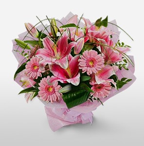 1 dal kazablanka ve kır çiçek görsel buketi  Balgat Ankara çiçek siparişi sitesi 