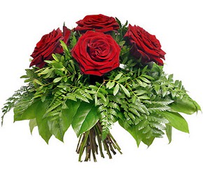  Balgat Ankara kaliteli taze ve ucuz çiçekler  5 adet kırmızı gülden buket