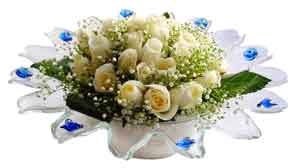 çiçek mağazası , çiçekçi adresleri  11 adet Beyaz güller özel cam tanzim
