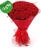 51 adet kırmızı gül buketi özel hissedenlere  Ankara internetten çiçek satışı 