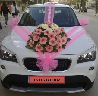 Ankara gelin arabası süsleme fiyatları  Ankara Balgat online internetten çiçek siparişi 