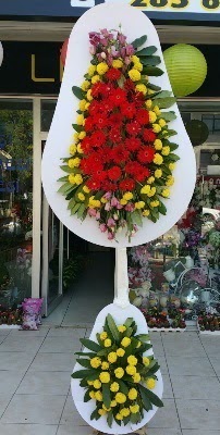 Çift katlı düğün çiçekleri  Ankara internetten çiçek satışı 
