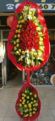 Çift katlı düğün açılış çiçek modeli  Ankara çiçek servisi , çiçekçi adresleri 