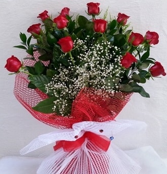 Kız isteme çiçeği buketi 13 adet kırmızı gül  balgat çiçek siparişi Ankara çiçek yolla 