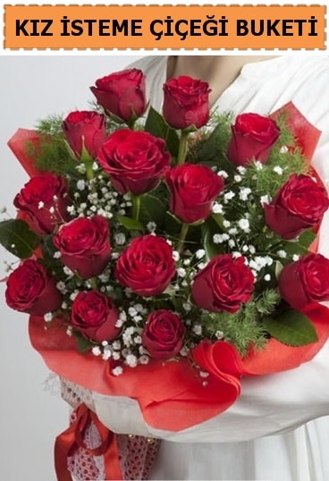 Kız isteme buketi çiçeği 17 gül  Balgat Ankara çiçek gönderme 