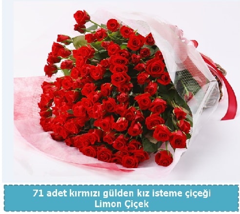 41 adet kırmızı gül kız isteme buketi  Balgat Ankara çiçek gönderme 