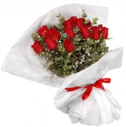 9 adet kırmızı gül buketi  Ankara Balgat online internetten çiçek siparişi 