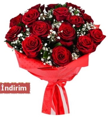 12 Adet kırmızı aşk gülleri  çiçek satışı ankara balgat çiçekçi 